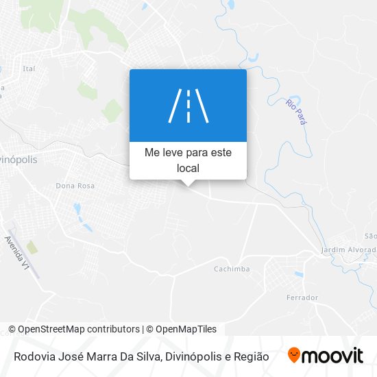 Rodovia José Marra Da Silva mapa