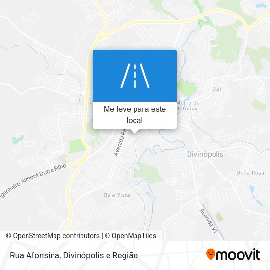 Rua Afonsina mapa
