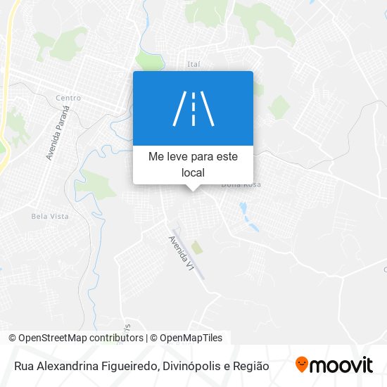 Rua Alexandrina Figueiredo mapa