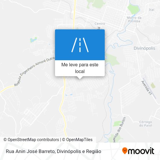 Rua Anin José Barreto mapa