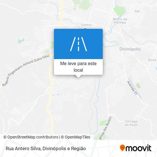 Rua Antero Silva mapa