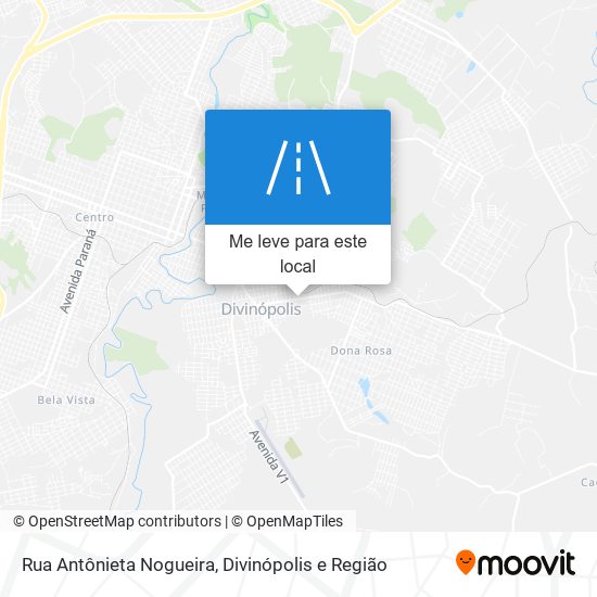 Rua Antônieta Nogueira mapa