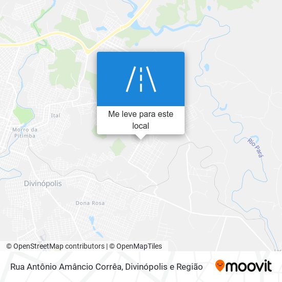Rua Antônio Amâncio Corrêa mapa