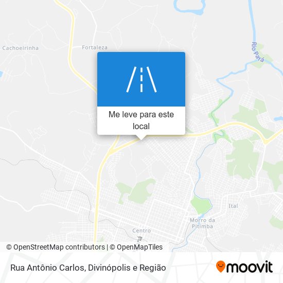 Rua Antônio Carlos mapa