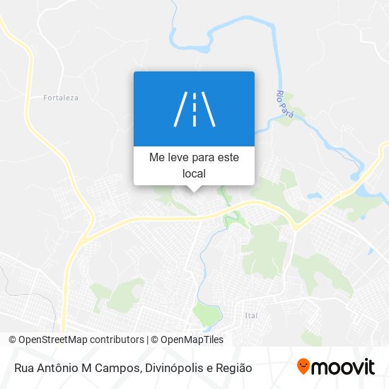 Rua Antônio M Campos mapa