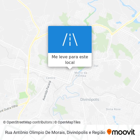 Rua Antônio Olimpio De Morais mapa