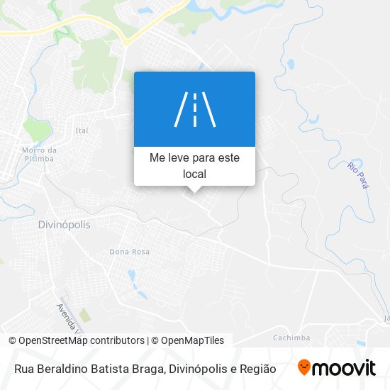Rua Beraldino Batista Braga mapa