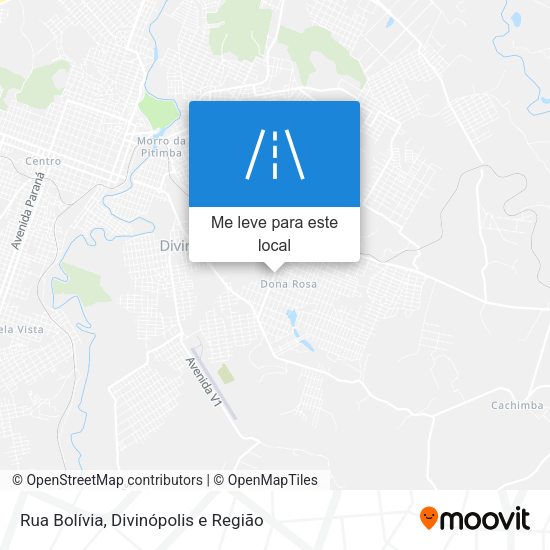 Rua Bolívia mapa