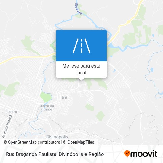 Rua Bragança Paulista mapa