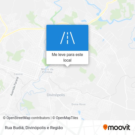 Rua Budiá mapa