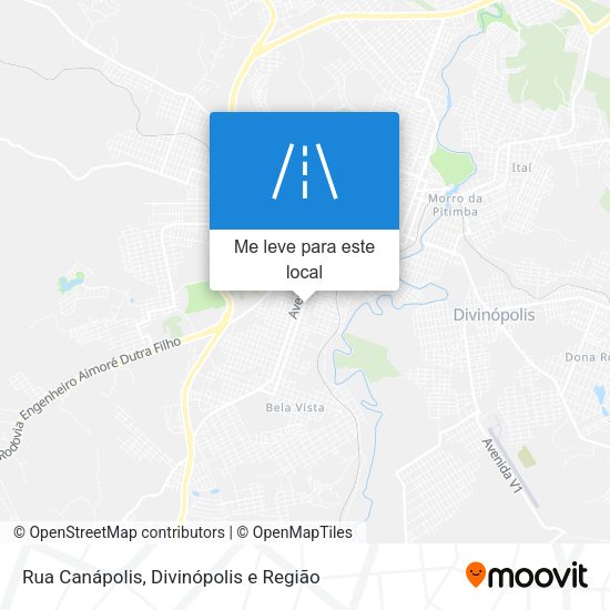 Rua Canápolis mapa
