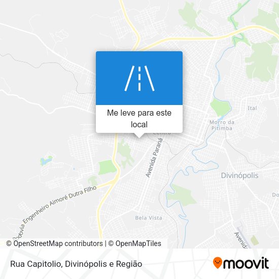 Rua Capitolio mapa