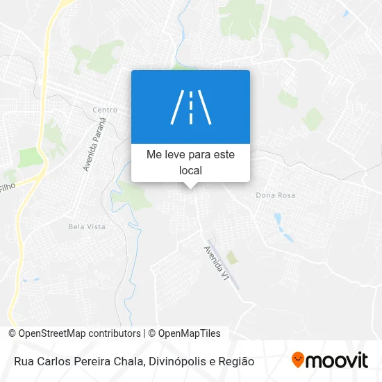 Rua Carlos Pereira Chala mapa