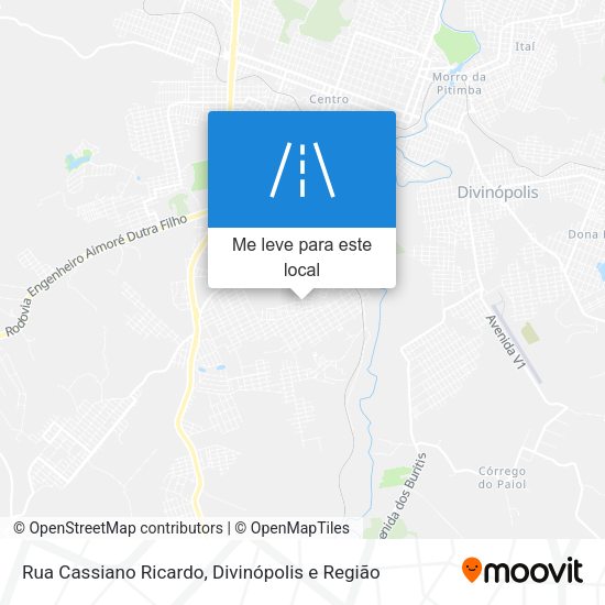 Rua Cassiano Ricardo mapa