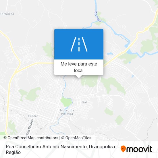 Rua Conselheiro Antônio Nascimento mapa