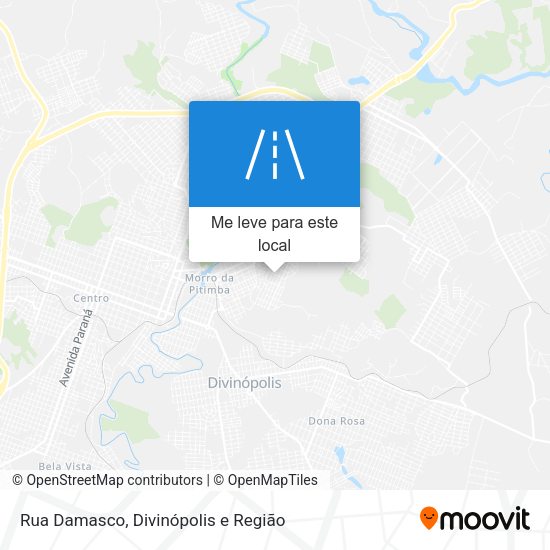 Rua Damasco mapa