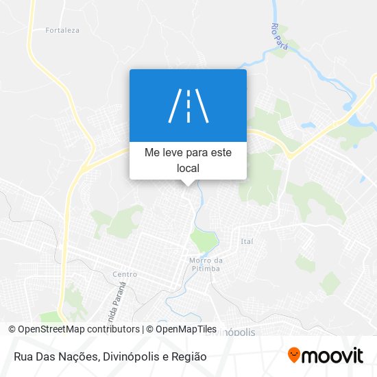 Rua Das Nações mapa