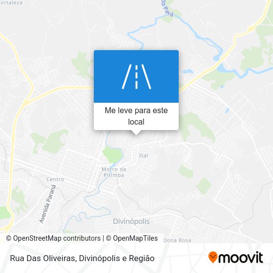 Rua Das Oliveiras mapa