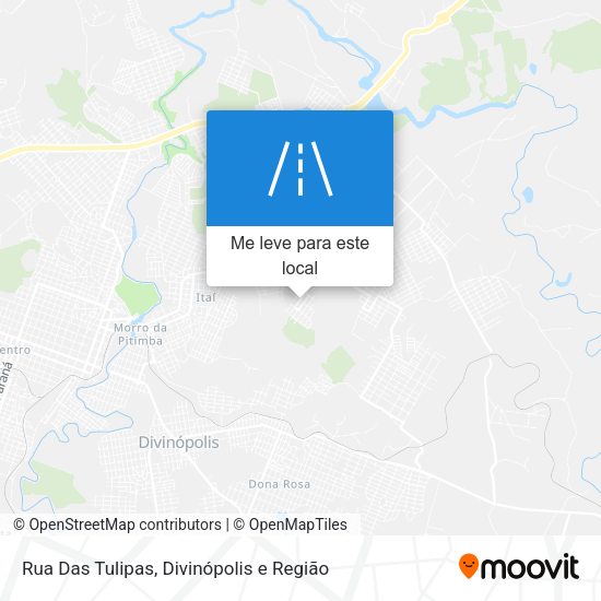 Rua Das Tulipas mapa