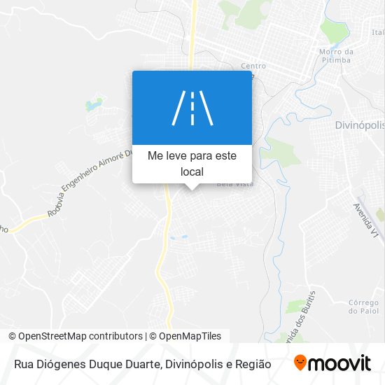 Rua Diógenes Duque Duarte mapa