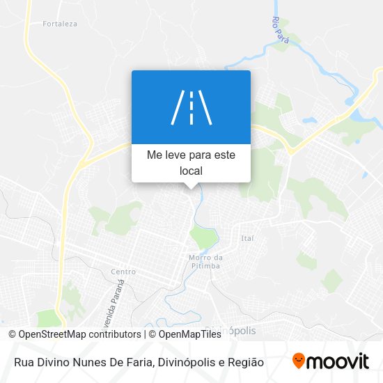 Rua Divino Nunes De Faria mapa