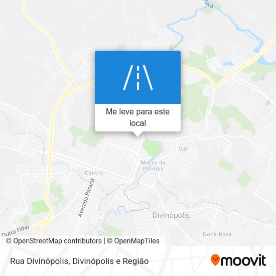 Rua Divinópolis mapa