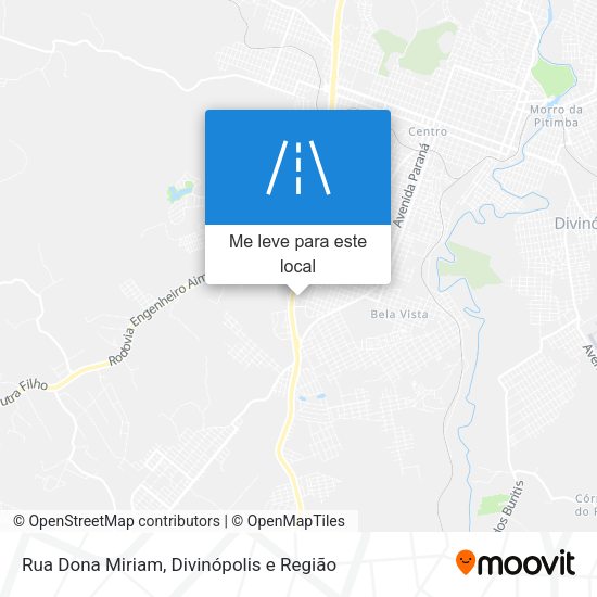 Rua Dona Miriam mapa