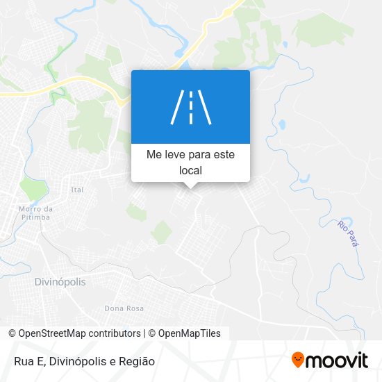 Rua E mapa