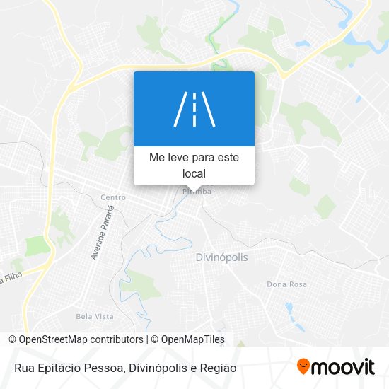 Rua Epitácio Pessoa mapa