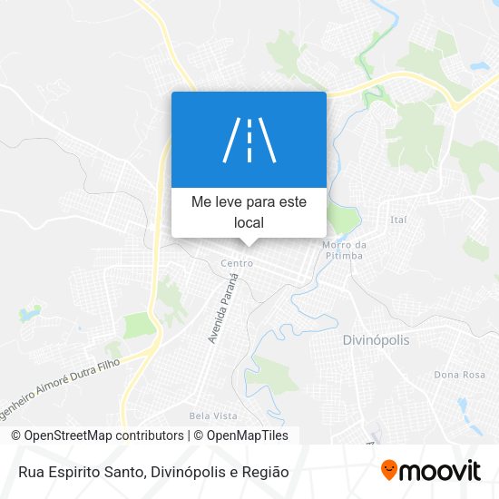 Rua Espirito Santo mapa