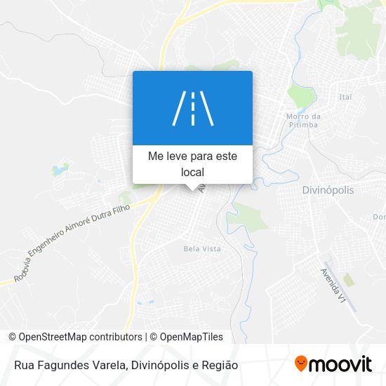 Rua Fagundes Varela mapa