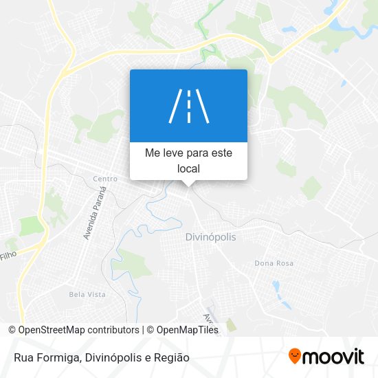 Rua Formiga mapa