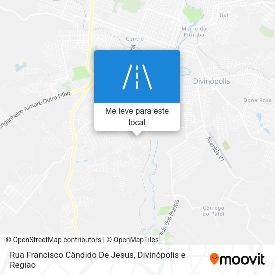 Rua Francisco Cândido De Jesus mapa