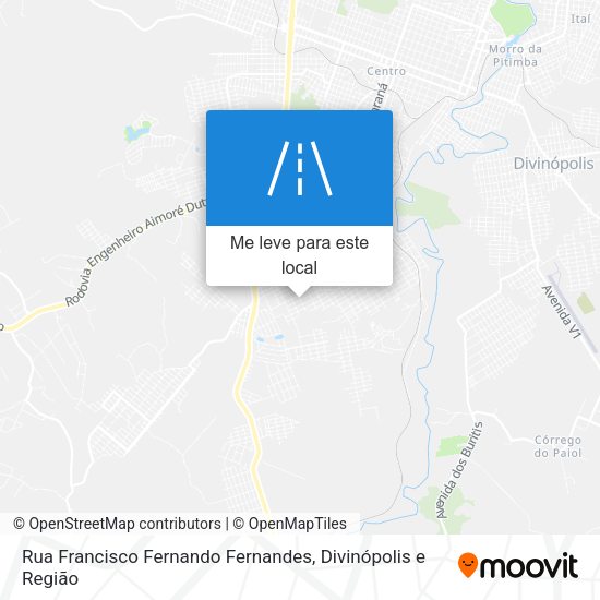 Rua Francisco Fernando Fernandes mapa