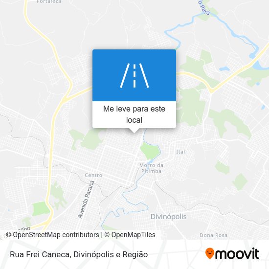 Rua Frei Caneca mapa