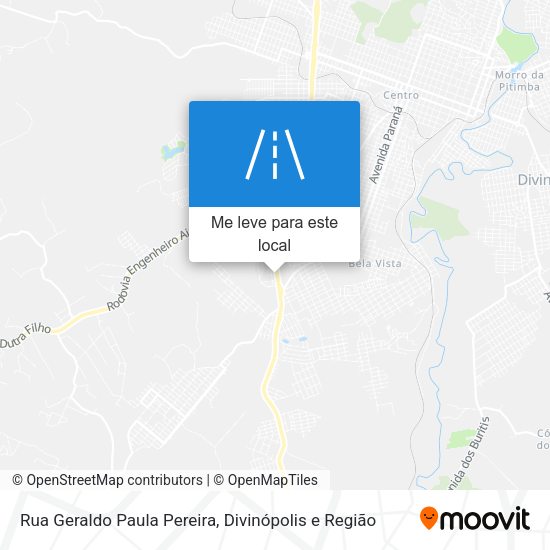 Rua Geraldo Paula Pereira mapa