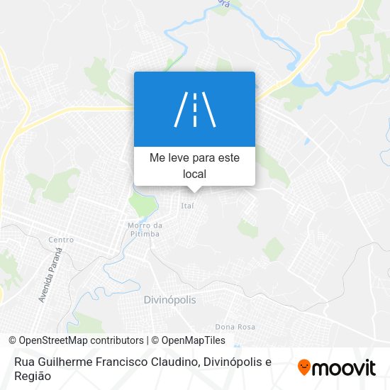Rua Guilherme Francisco Claudino mapa