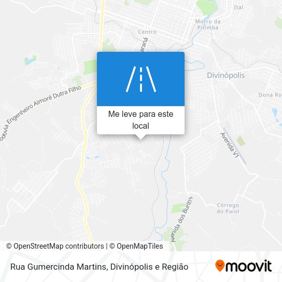 Rua Gumercinda Martins mapa