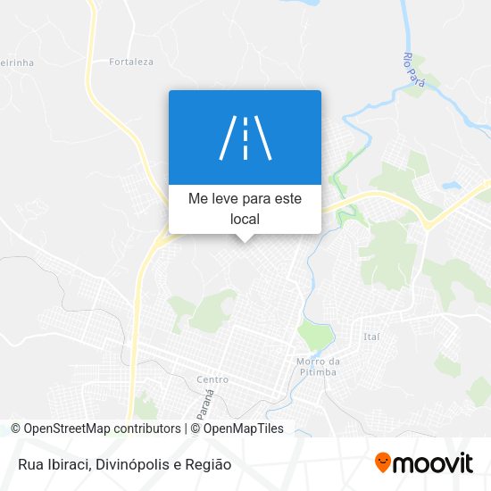 Rua Ibiraci mapa