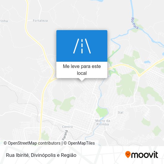Rua Ibirité mapa
