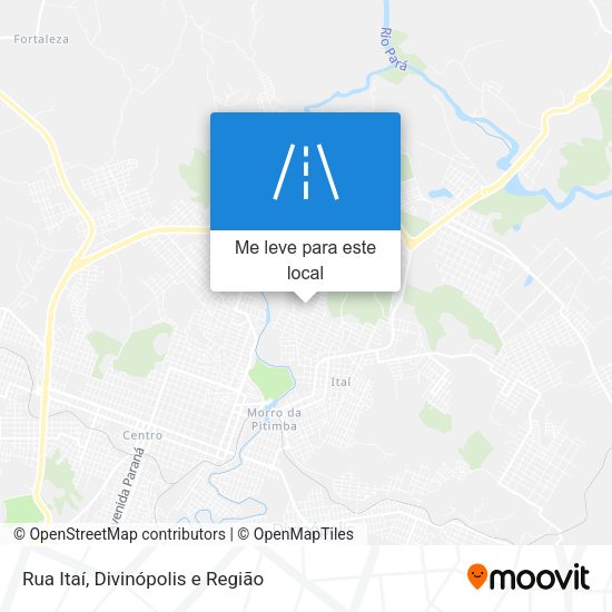 Rua Itaí mapa
