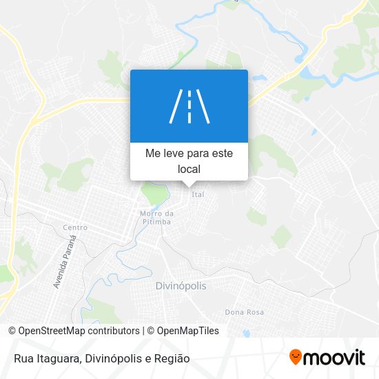 Rua Itaguara mapa