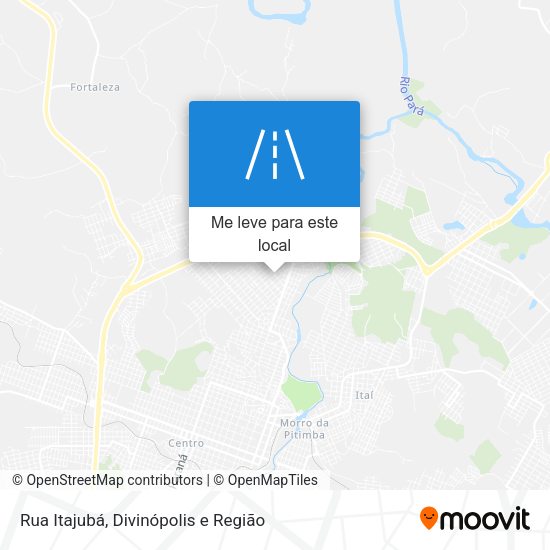 Rua Itajubá mapa