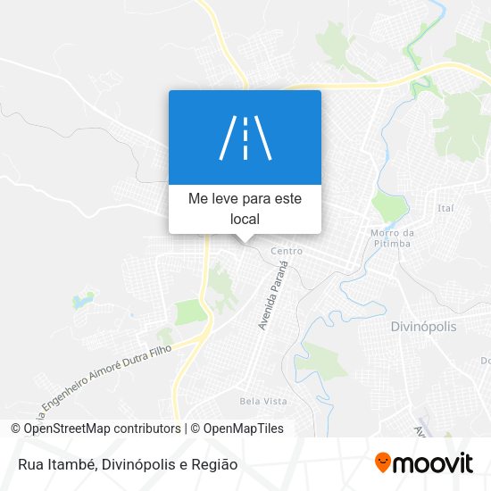 Rua Itambé mapa