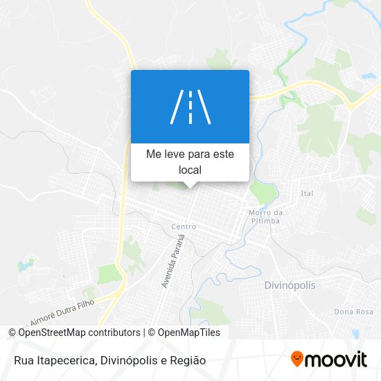 Rua Itapecerica mapa