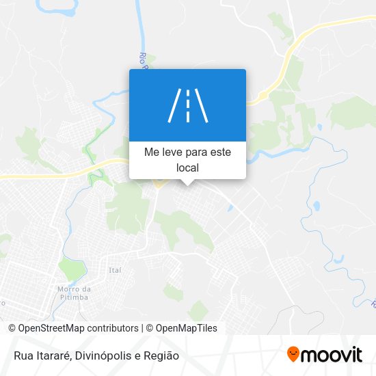 Rua Itararé mapa