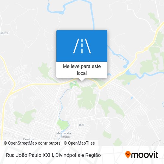 Rua João Paulo XXIII mapa