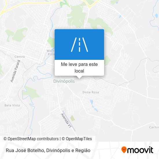 Rua José Botelho mapa