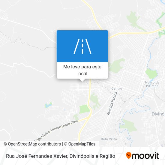 Rua José Fernandes Xavier mapa