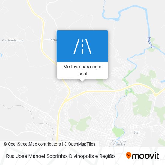 Rua José Manoel Sobrinho mapa